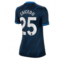 Echipament fotbal Chelsea Moises Caicedo #25 Tricou Deplasare 2023-24 pentru femei maneca scurta
